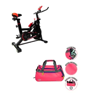 Combo Bicicleta de Spinning Icaro K6 13 kg + Bolso de Ejercicio K6 Performance 50 L